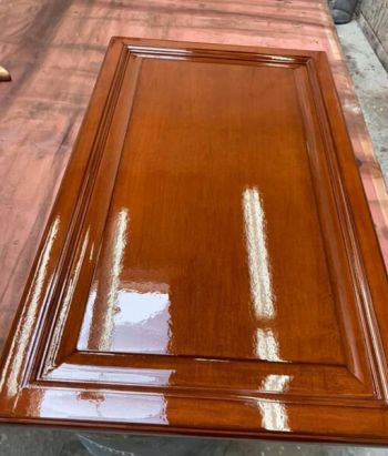 Cabinet staining in La Jolla